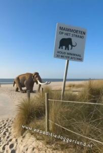 mammoet op het strand kijkduin